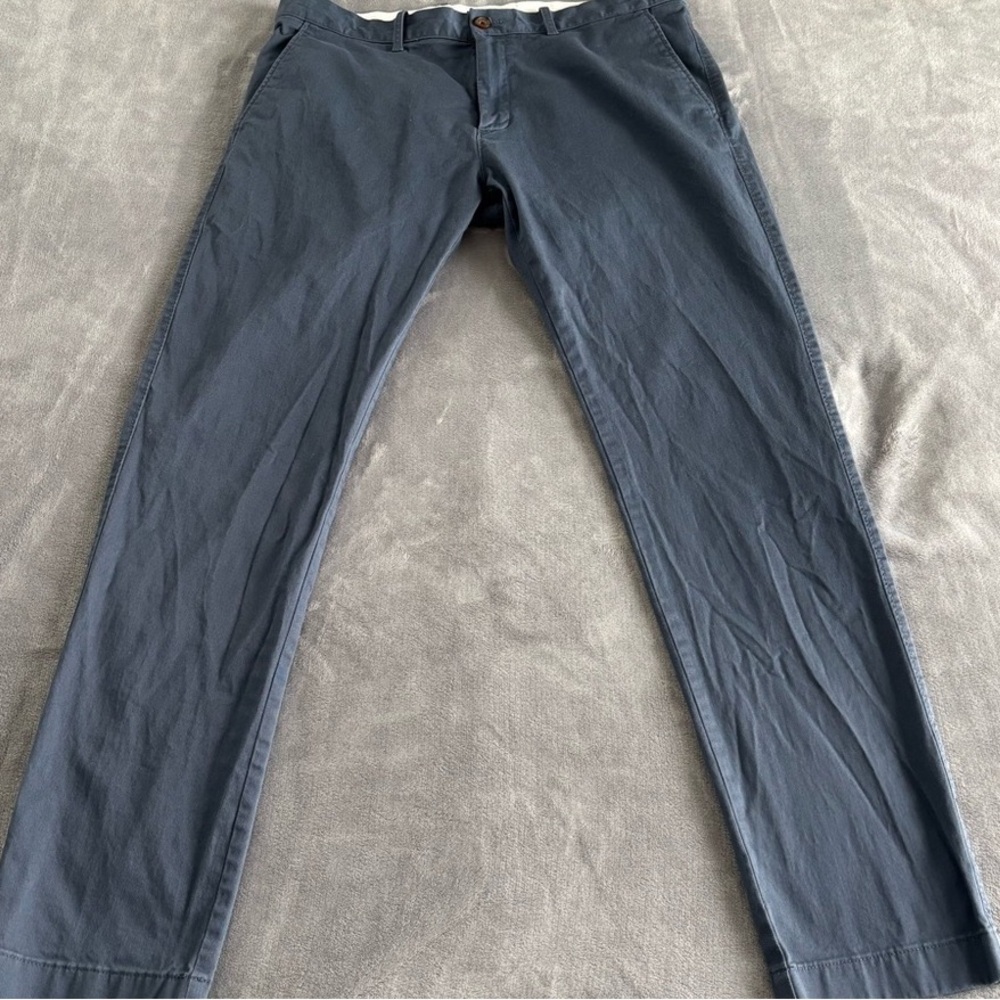 Slim Casual Navy Blue Chinos